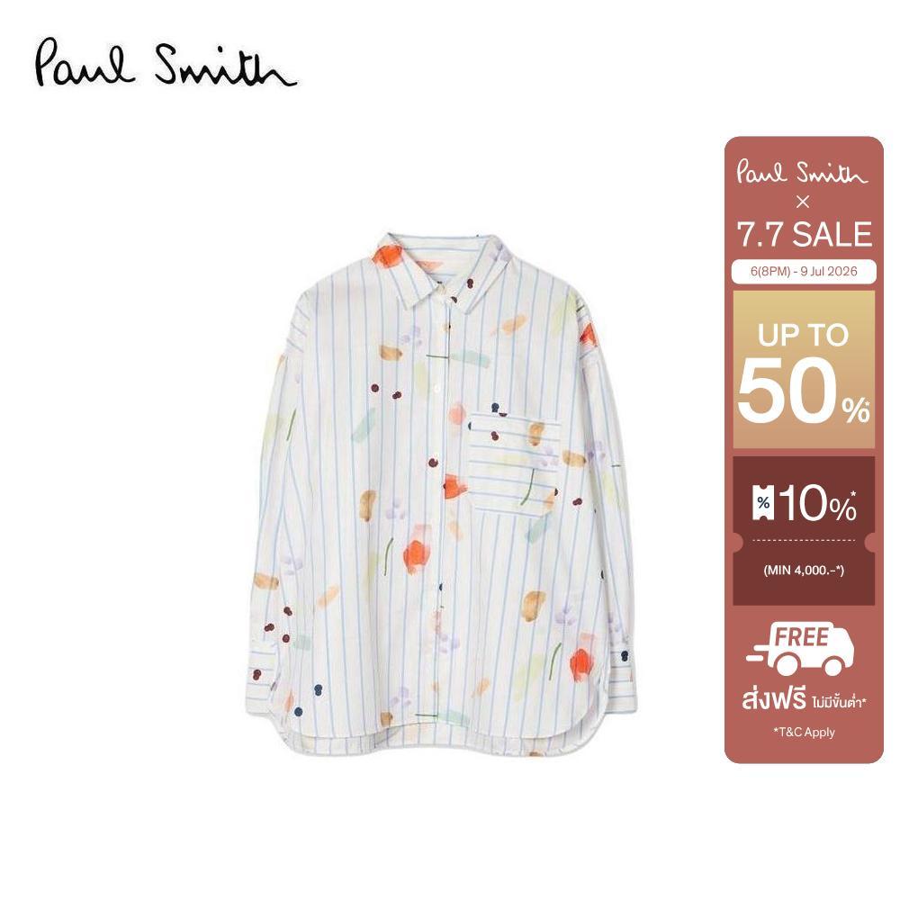 Paul Smith เสื้อเชิ้ตผู้หญิง รุ่น W2R-357BC-V31441-02 สี Off-White