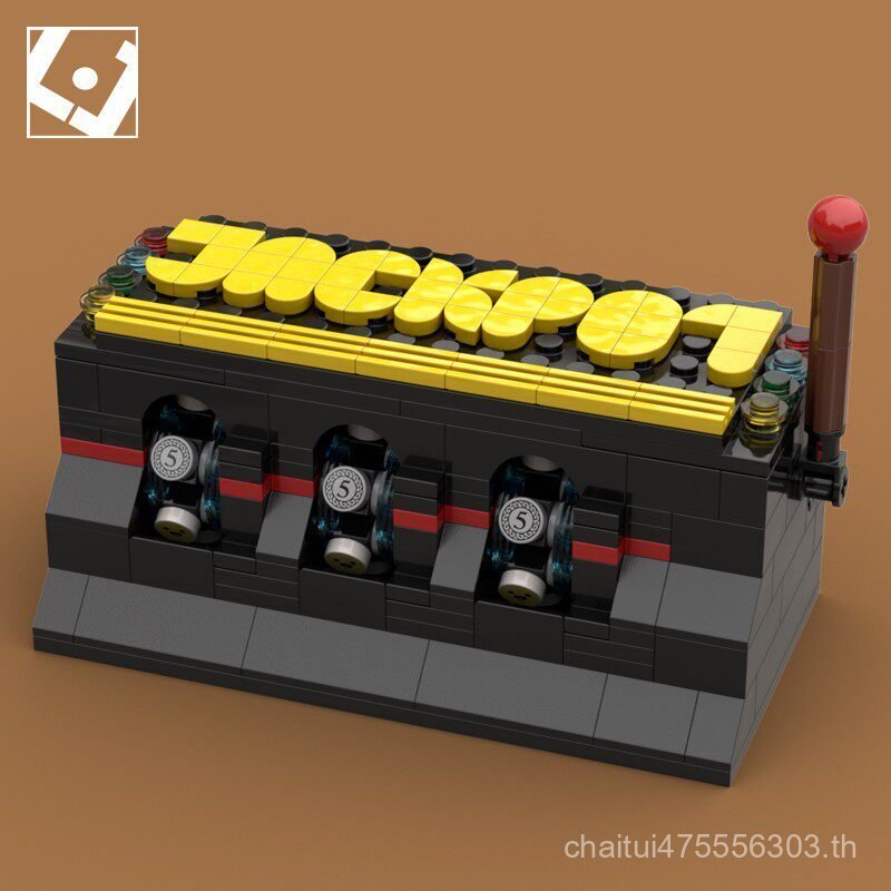 Leju Island Hand-Cranked Movable Lottery Machine รุ่น JAPOT Tiger Desktop Machine ประกอบบล็อกตัวต่อ 