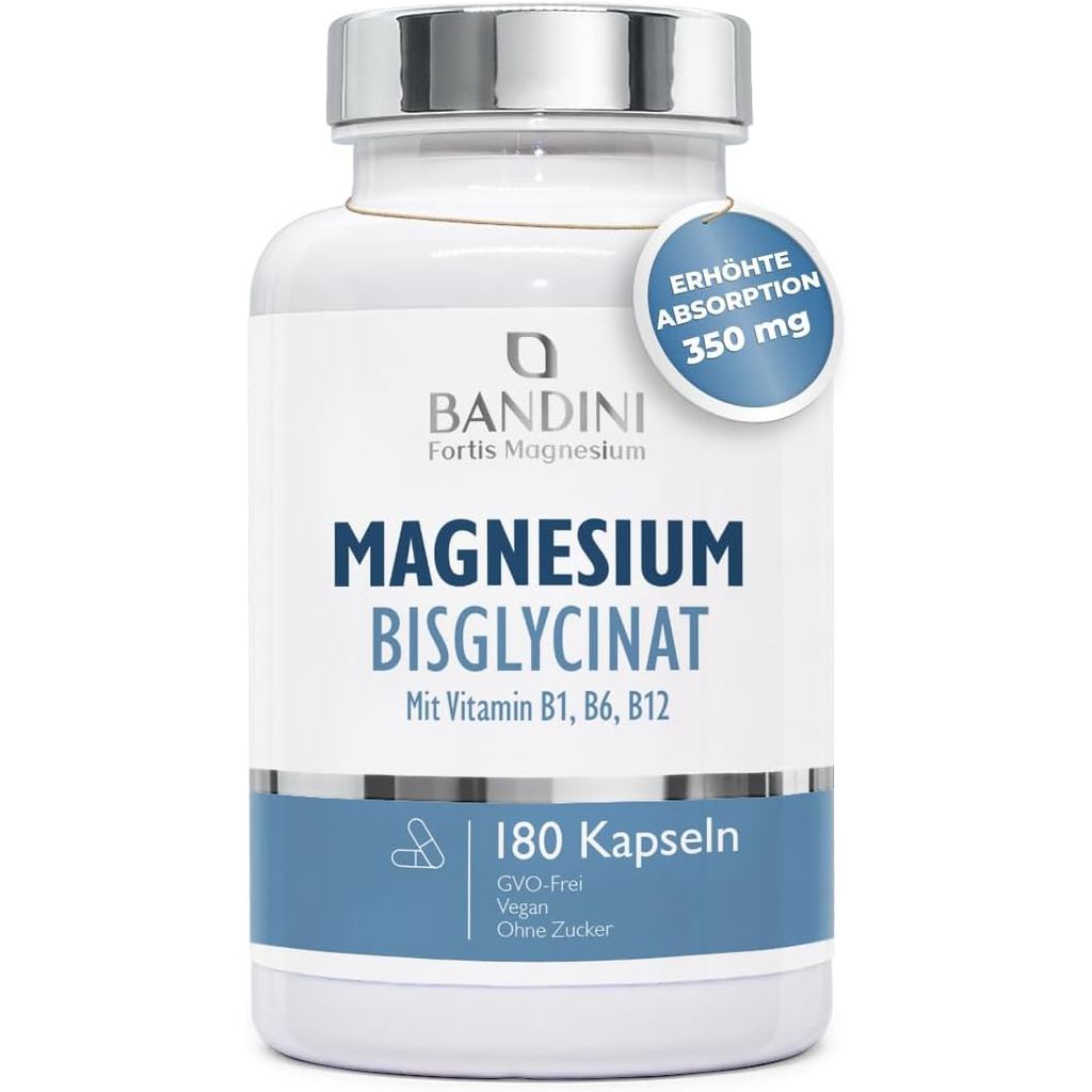 เบนไดนี่ ®   Magnesium Glycinate+Vitamin B1, B6, B12, Per Service ประกอบด้วย 350mg แมกนีเซียมขุด, 18