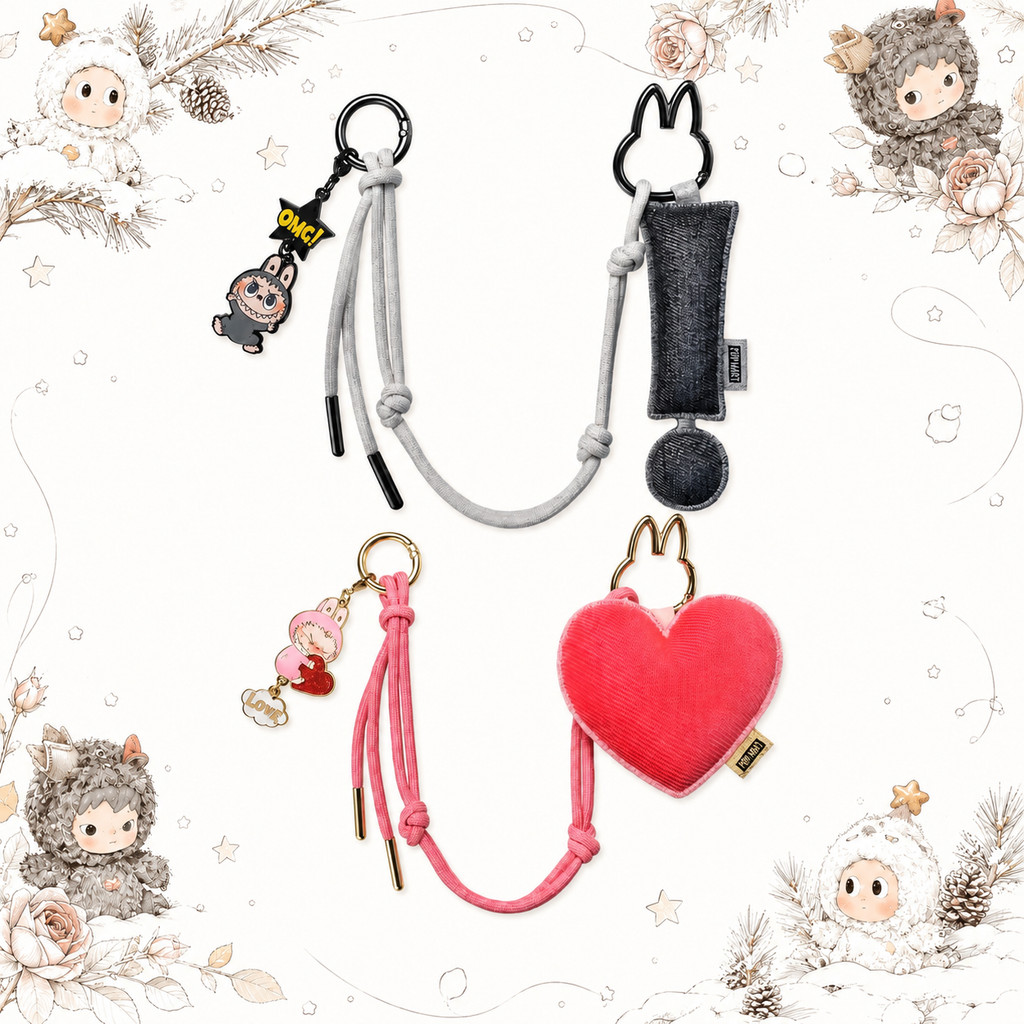 [ลับ] POPMART LABUBU LABUBU Heart Bottom Code Series Letter Pendant Mystery Box ของขวัญทํามือของแท้