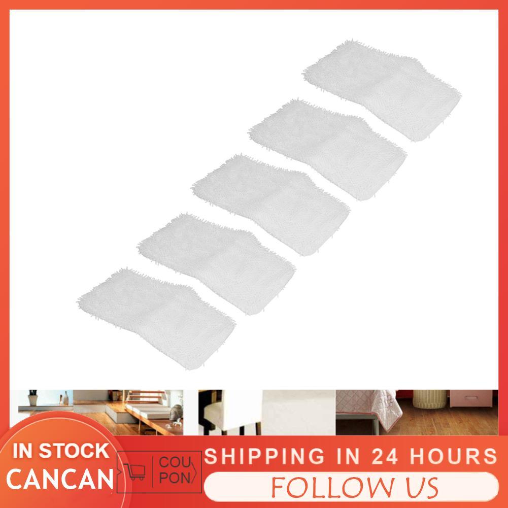 Cancanshop 5 ชิ้นไมโครไฟเบอร์ Mop เปลี่ยน Pad Fit สำหรับ Shark SK140 SK115 SK410 SK435 SK460 SS460WM