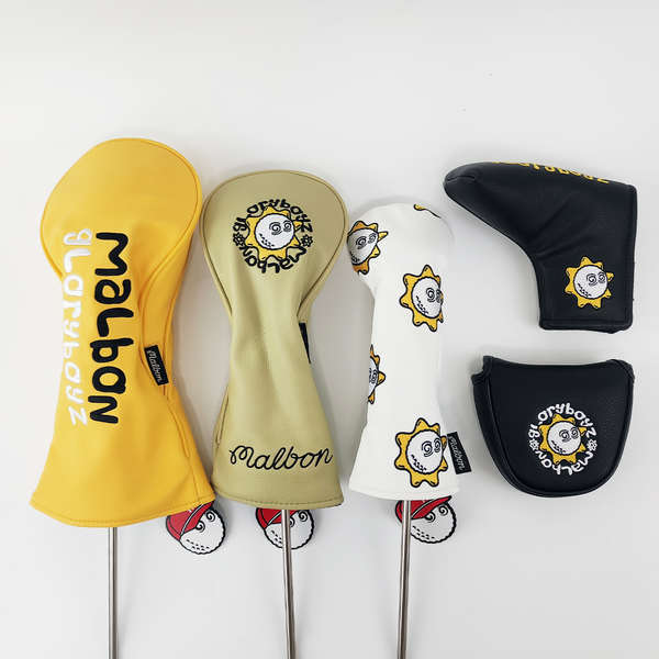 ฝาครอบไม้กอล์ฟ ฝาครอบป้องกัน GLOGANG Joint Golf Club Cover Cute No. 1 ฝาครอบไม้ฝาครอบพัตเตอร์คลับฝาค