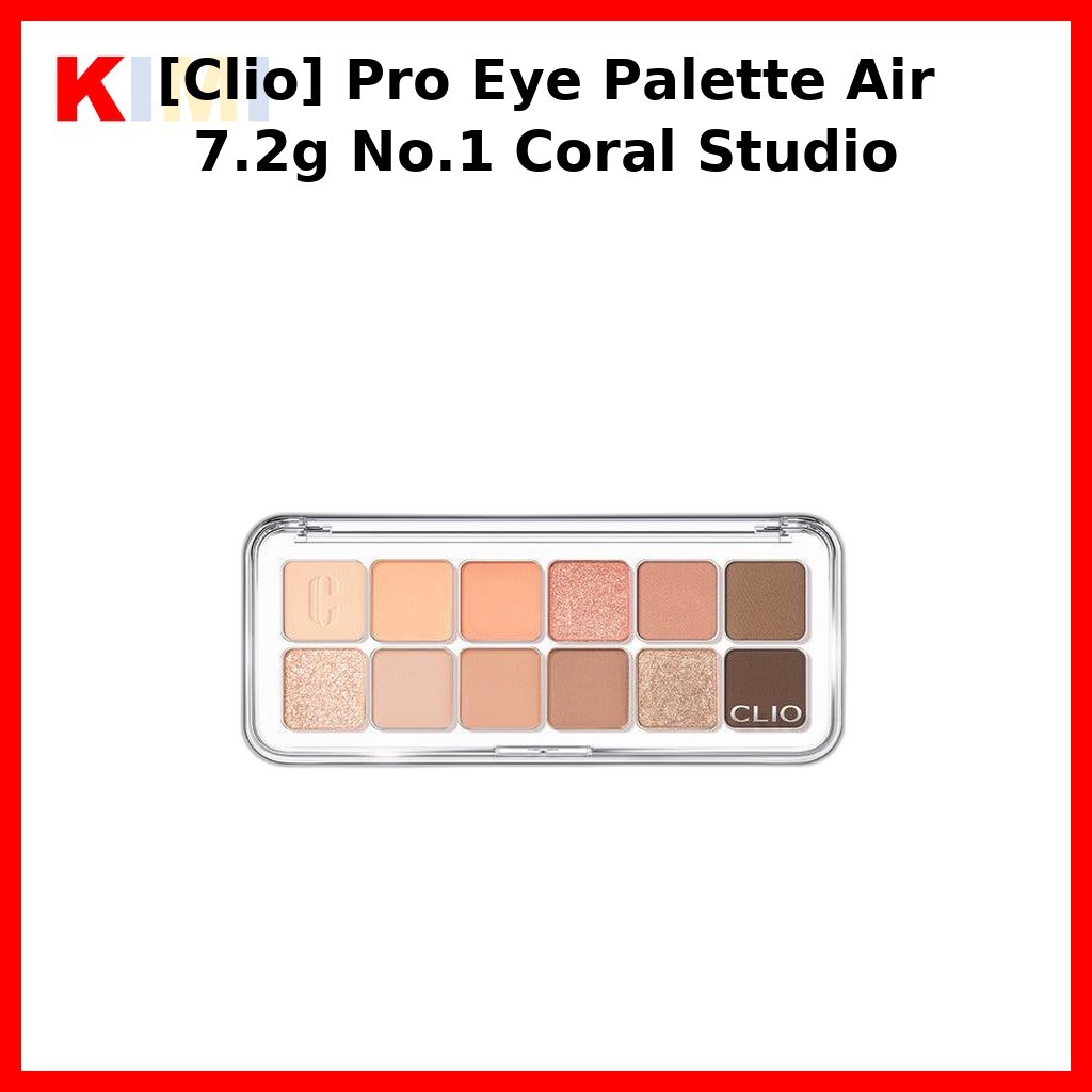 [Clio] Pro Eye Palette Air 7.2g No.1 Coral Studio / Korean Eyeshadow Palette / Coral Shades / ของแท้