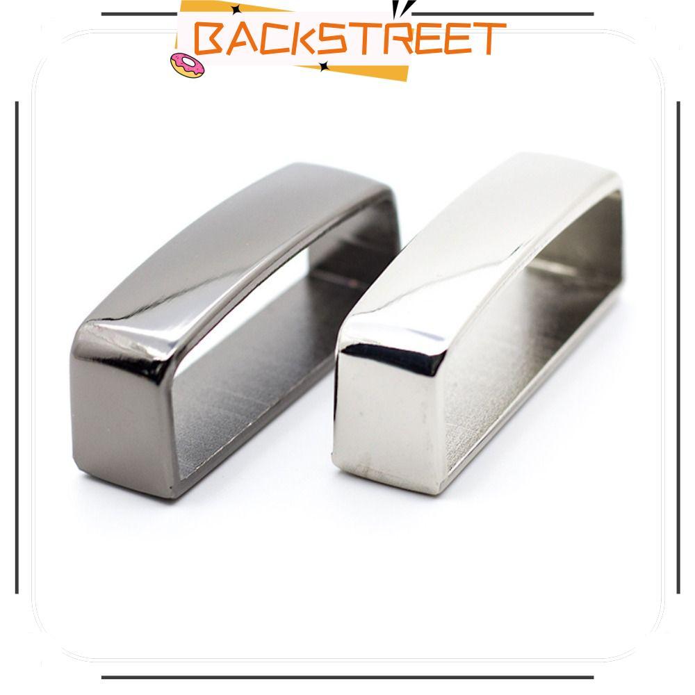 BACKSTAGEREAT Belt Link Loop, Delicate DIY Mens Belt Ring, Universal Cow ของแท้หนังเอวเข็มขัดวงกลมอุปกรณ์เสริม