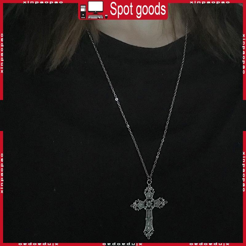 XI Crucifix Christ Vintage Bohemian จี้ Gothic สร้อยคอผู้หญิงผู้ชาย Chain Jewelr