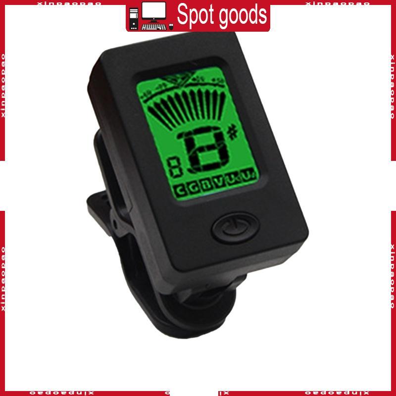 Rotatable Guitar Tuner, Clip on Tuner, Digital Electric Tuner with LCD Display