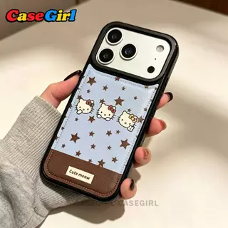 เคสไอโฟน iPhone 17 16 14 11 13 15 12 Pro Max XS XR X Max 14 16 Plus ลายHello Kitty สวยปัง ป้องกันเต็มรูปแบบ