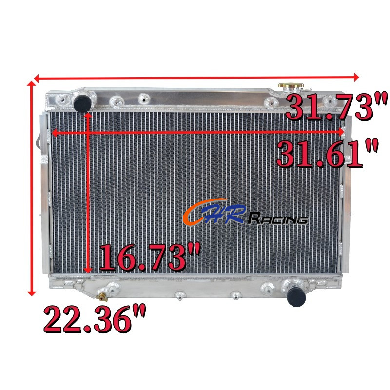 สําหรับ 1996 1997 Lexus LX450 FZJ80 1FZ-FE L6 4.5L หม้อน้ําอลูมิเนียม