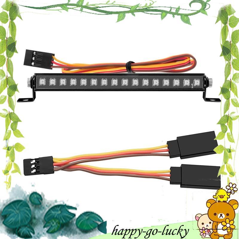 โลหะ 16 LED 8 โหมดไฟหลังคาบาร์โคมไฟหลังคาเปลี่ยนอะไหล่สําหรับ TRX4M TRX4-M 1/18 RC Crawler รถอัพเกรด