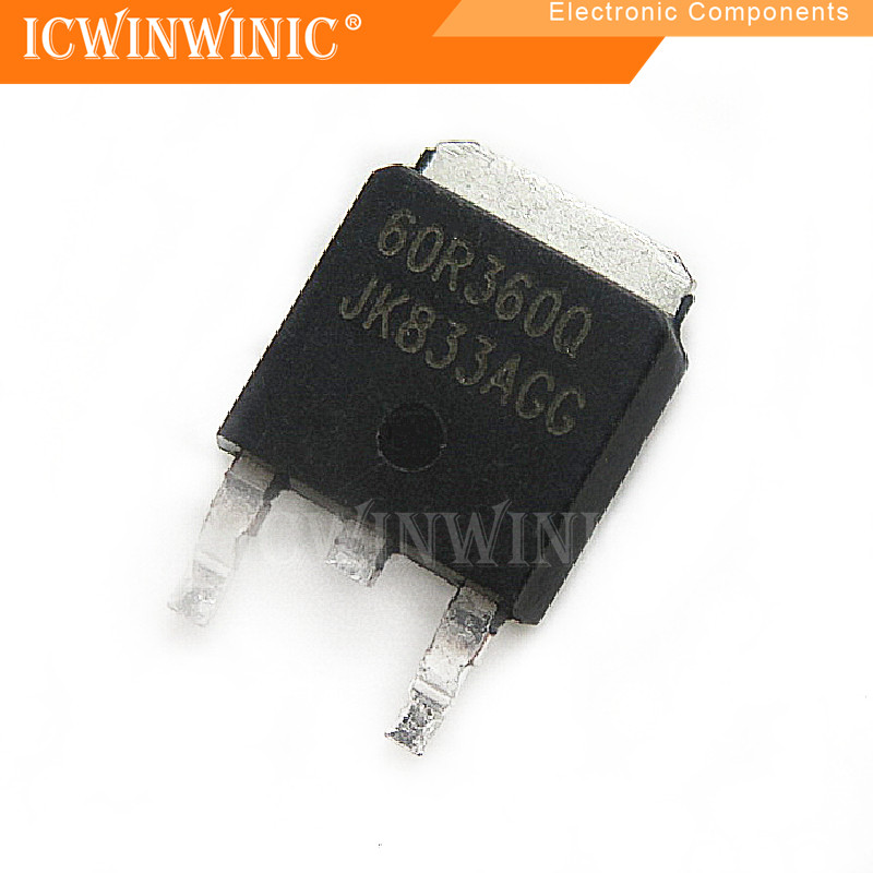 5 ชิ้น IPD60R360P 60R360P TO-252 ส่วนประกอบอิเล็กทรอนิกส์
