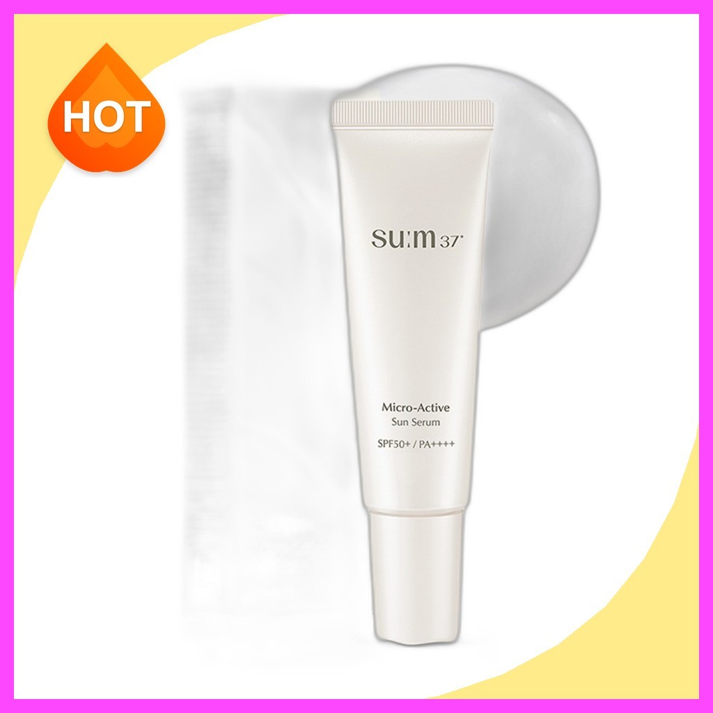 [su:m37] Micro-Active Sun Serum, 50ml, 1pc / Korean Sun Serum / SPF50+ Protection / ของแท้ 100% โดย 