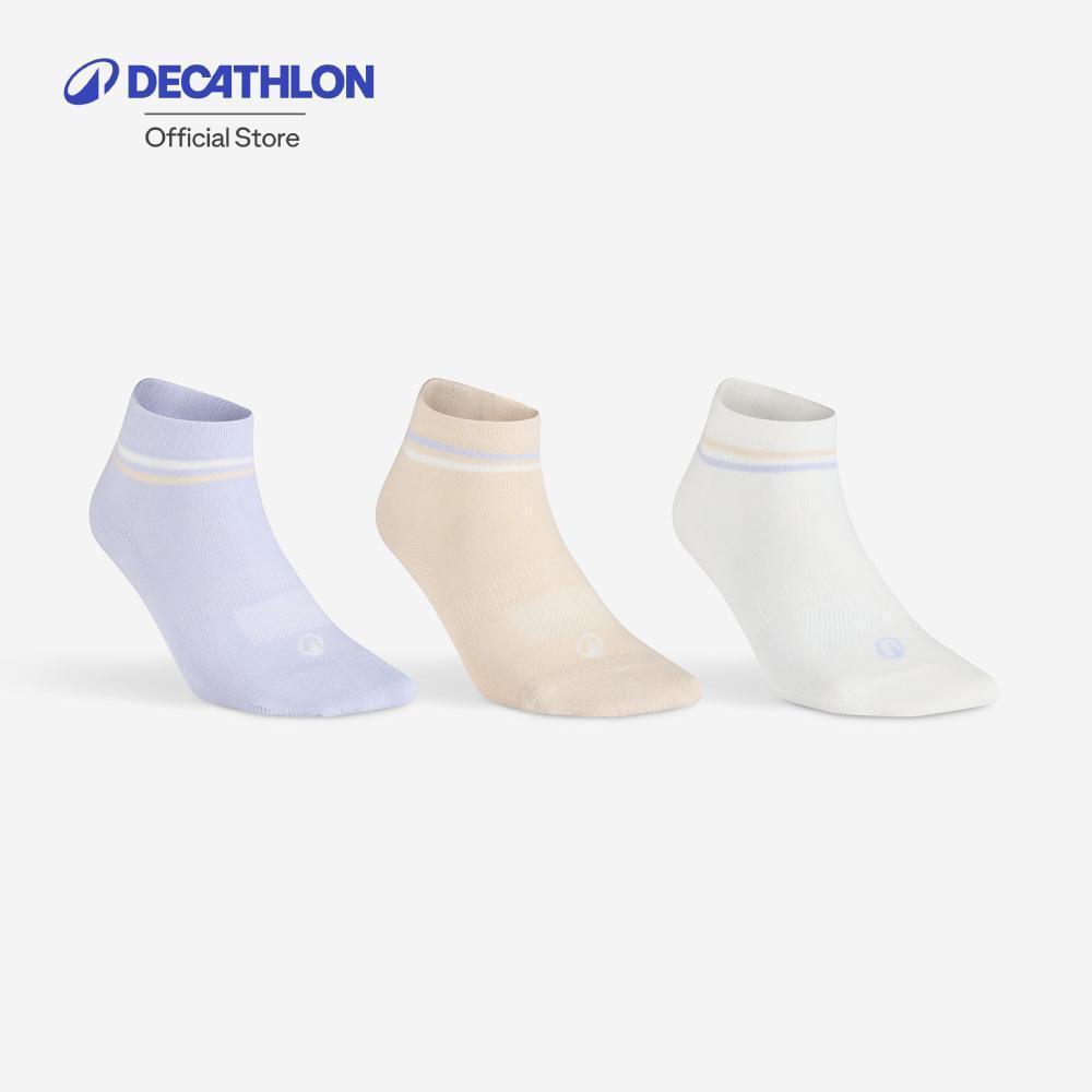 Decathlon ถุงเท้าข้อกลางสำหรับเด็กรุ่น Rs 160 แพ็ค 3 คู่