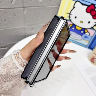 New style ลายจุด Kitty Cat โซ่มือ เคส สำหรับ Samsung Galaxy Z Fold8 Wide Case ชุดสามชิ้นที่ถอดออกได้รวมทุกอย่าง แกนกลางแม่เหล็ก ป้องกันการตก พลิกปก เคส