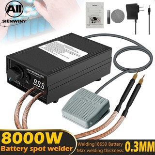 Spot welder เครื่องเชื่อม8000W mini เย็บปากกา DIYชุด18650 แบตเตอรี่แบบพกพาเครื่องมือเชื่อมเชื่อม 0.15/0.20 นิกเก
