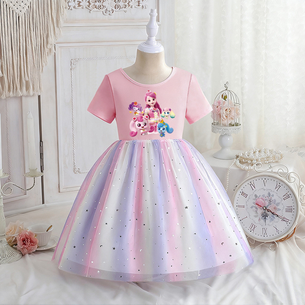 จับ!Teenieping Childrens 1-10 Year Old Baptism Dress
