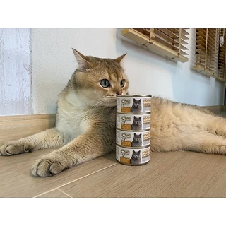 ChooChoo ชูชู อาหารเสริมบำรุงแมว สมูทตี้สูตรปลาคัตสึโอะ 1 กระป๋อง บำรุงเข้มข้น ด้วยไฮโดรไลซ์โปรตีน 80 กรัม