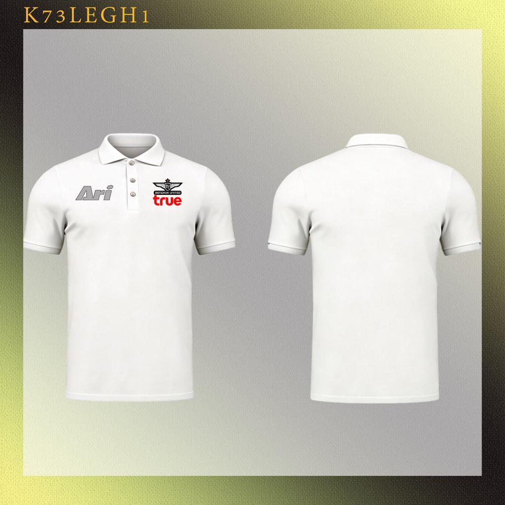เสื้อโปโล TRUE BANKOK UNITED Polo tee thai Football Project for Sports and Casual Wear 02ฤดูร้อนผ้าฝ