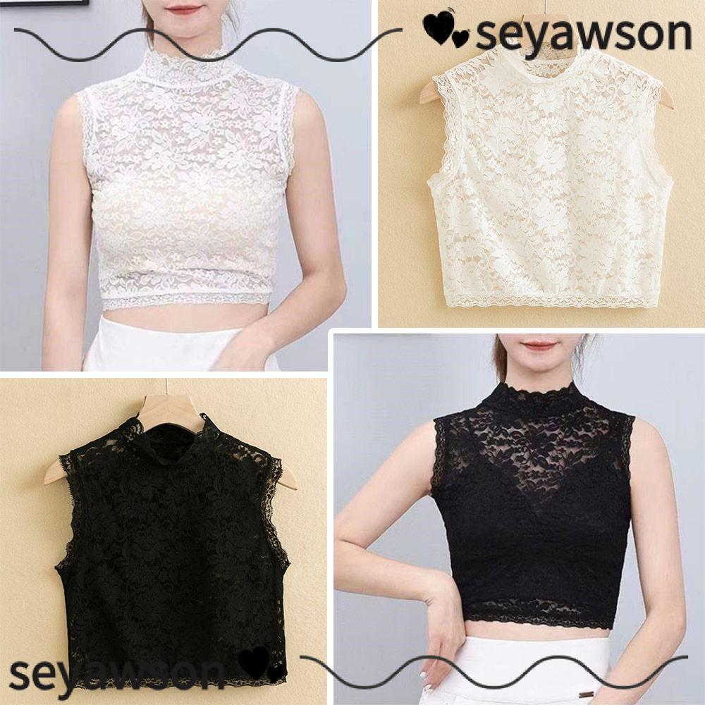 เซยาเวนสัน เสื้อกันหนาวตกแต่งผู้หญิงดอกไม้คลาสสิกวินเทจเสื้อปกเท็จ