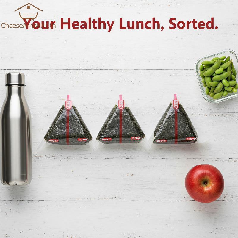 CHE สามเหลี่ยม Onigiri ถุงเก็บ Easy Tear 20/100 ชิ้นแบบใช้แล้วทิ้งสําหรับโฮมเมดซูชิ Bento Lunch Takeout TH