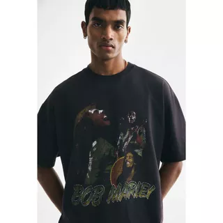 H&M(เอชแอนด์เอ็ม) เสื้อยืดทรงโอเวอร์ไซส์ ผู้ชาย 1159823_26