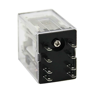 ได้ทั้งชุด รีเลย์+ขาซ็อกเก็ต 5A HH52p(MY2) HH54p (MY4) my2n my4n 12vdc 24vdc 24vdc 220vac