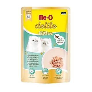 มีโอ ดีไลท์ Me-O delite อาหารแมวแบบเปียก ชนิดซอง ยกโหล12ซอง