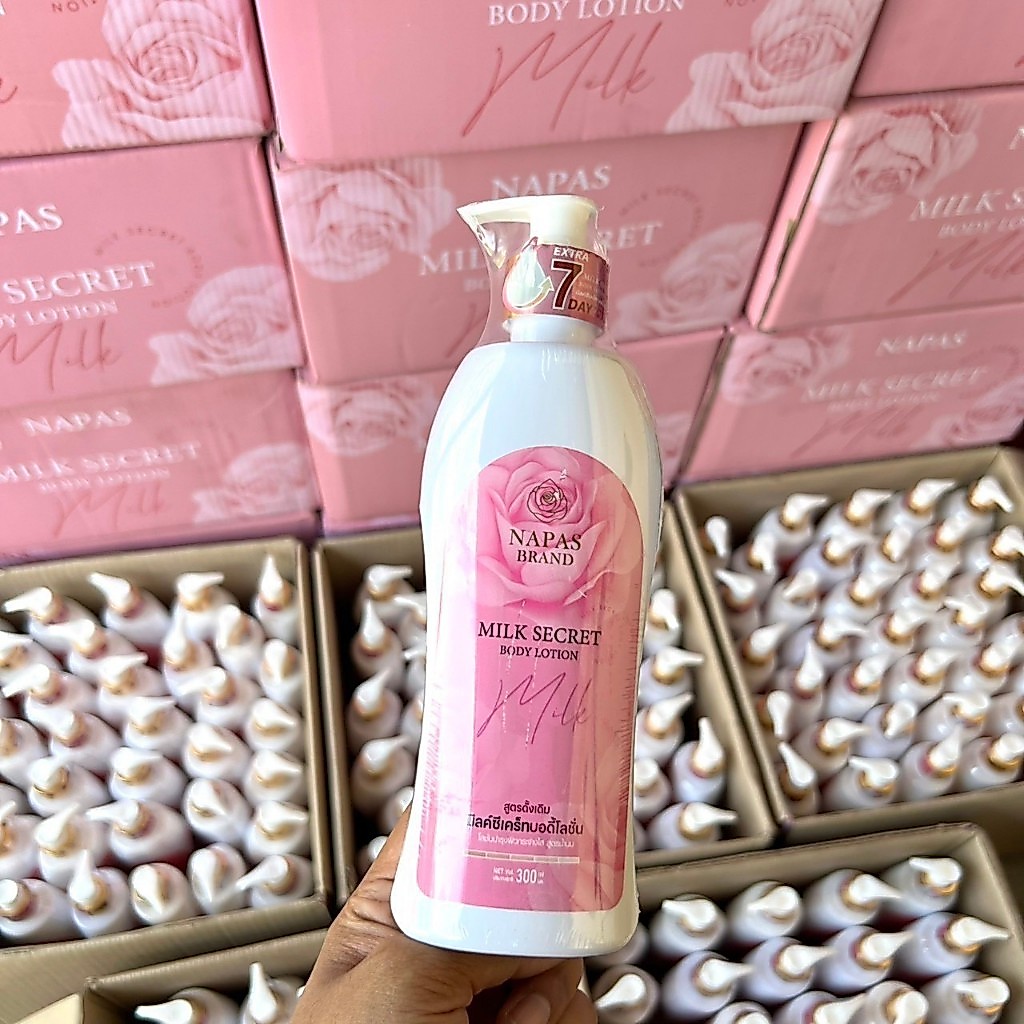 Napas Secret Body Lotion นมหอมซีเคร็ท ผิวขาวกระจ่างใส กลิ่นหอมนาน 300ml