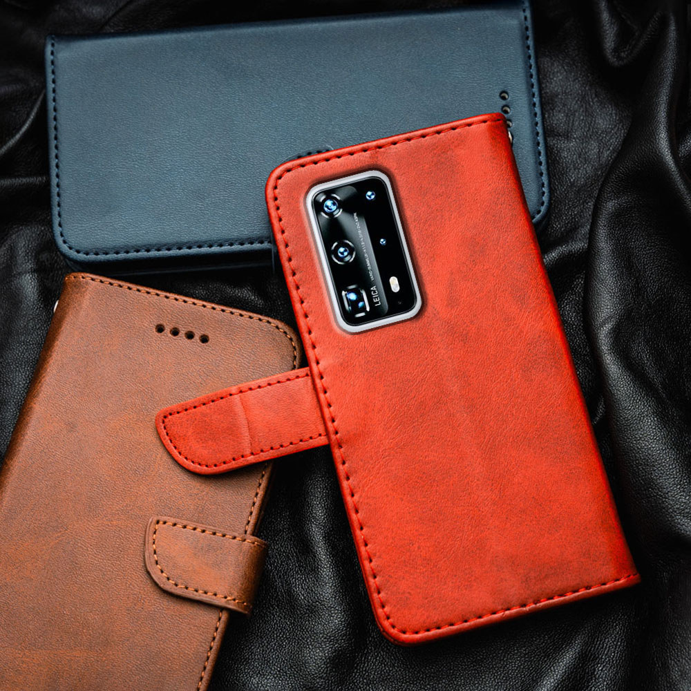 สําหรับ Huawei P40 Pro Pro + Plus 5G ELS-N39 AN10 NX9 N0 AN00 TN00 ANA-AL00 NX9 LX4 พรีเมี่ยมหนัง Fl