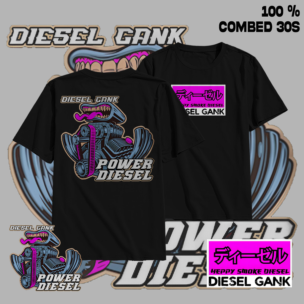 เสื้อยืด Diesel Turbo Squid Diesel Power Tshirt Jersey