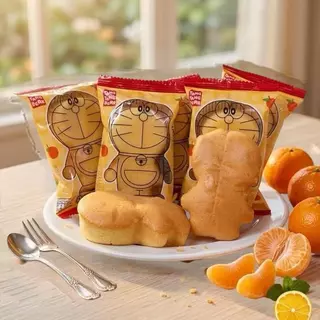 3 ถุง ขนมเค้กไข่ หอมนุ่มแบบละมุน อร่อยกลมกล่อม ทานง่ายทุกเวลา มีรสดั้งเดิม และรสส้ม 1 ถุง 12 ชิ้น
