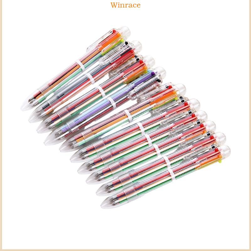 WRC 10 ชิ้น 6 สี-in-1 ปากกาลูกลื่น 0 7 มิลลิเมตรเคล็ดลับสําหรับสี Coding Journaling วาด