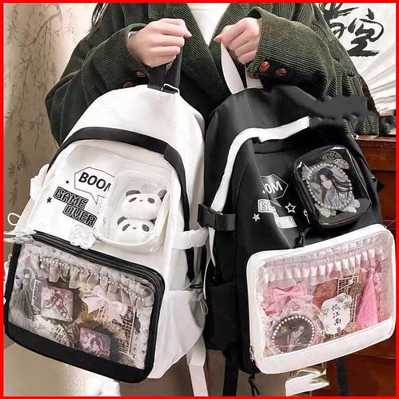 GG3 กระเป๋าเป้สะพายหลังใส Itabag Otaku วัฒนธรรม Millet อาหารใหญ่ Junior High School Womens School Ba