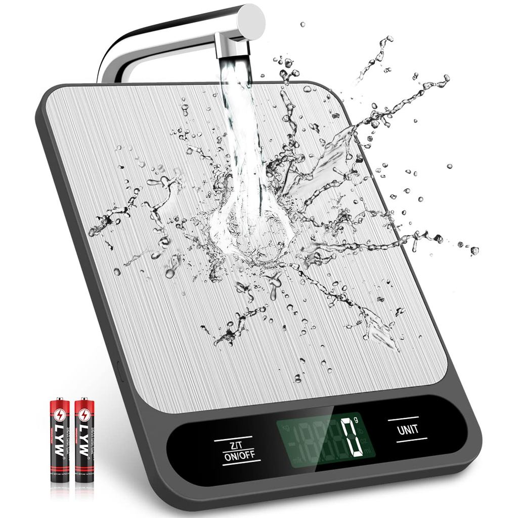 Mik-Nana Food Scale, 10kg/22lb Digital Kitchen Scale น้ําหนักกรัมและออนซ์สําหรับไปรษณีย์แพ็คเกจกาแฟท