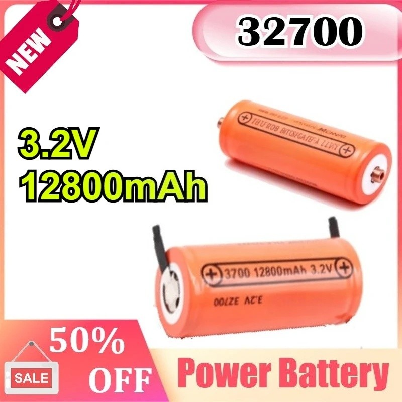 32700 3.2โวลต์ 12800มะห์ ชีวิตปอ4 พร้อมสกรู/นิกเกิลแผ่นลิเธียมเหล็กฟอสเฟตชาร์จแบตเตอรี่