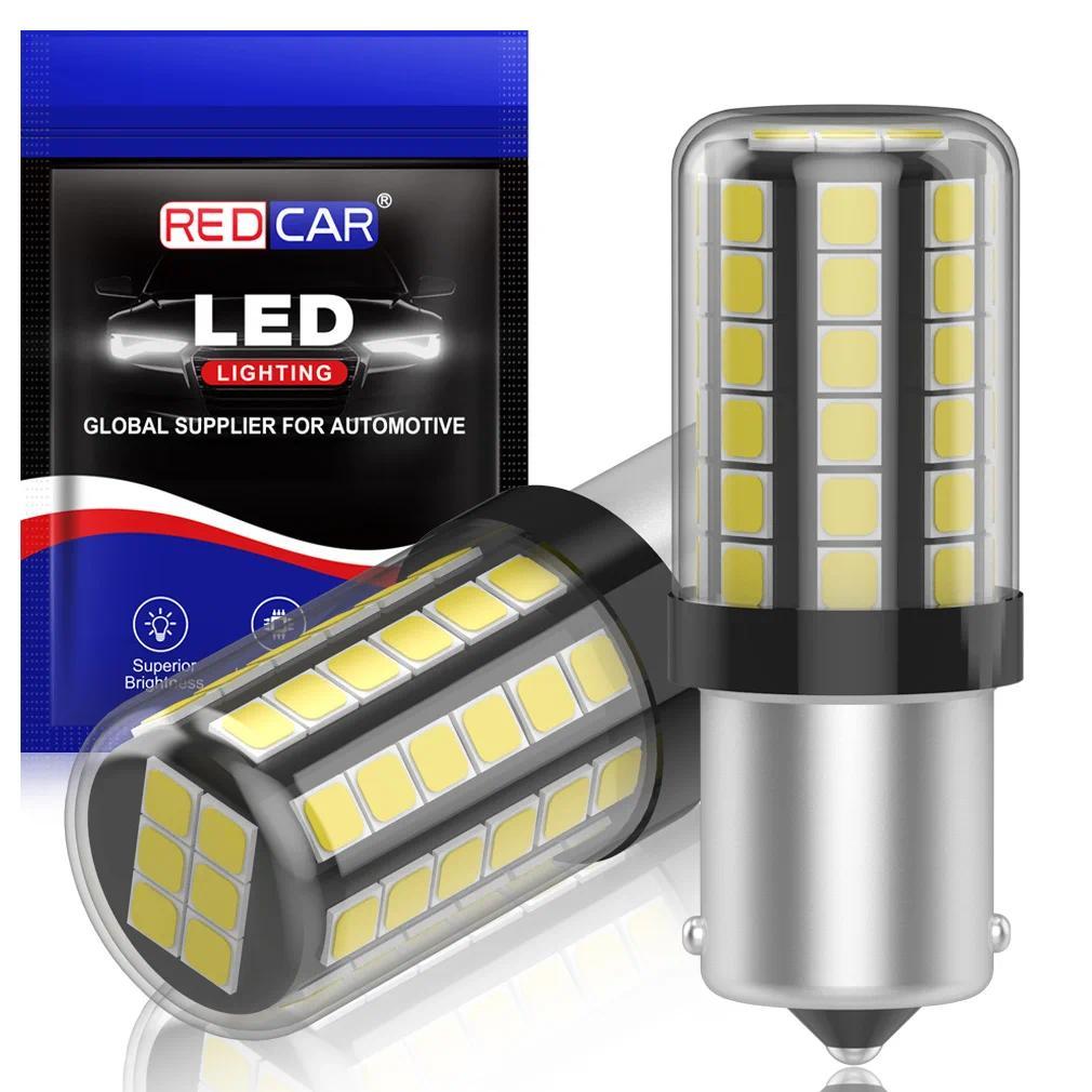 e2Pcs P21W BA15S LED BAU15S PY21W 7440 W21W P21/5W 1157 BAY15D 7443หลอดไฟ LED ย้อนกลับเลี้ยวไฟสัญญาณ
