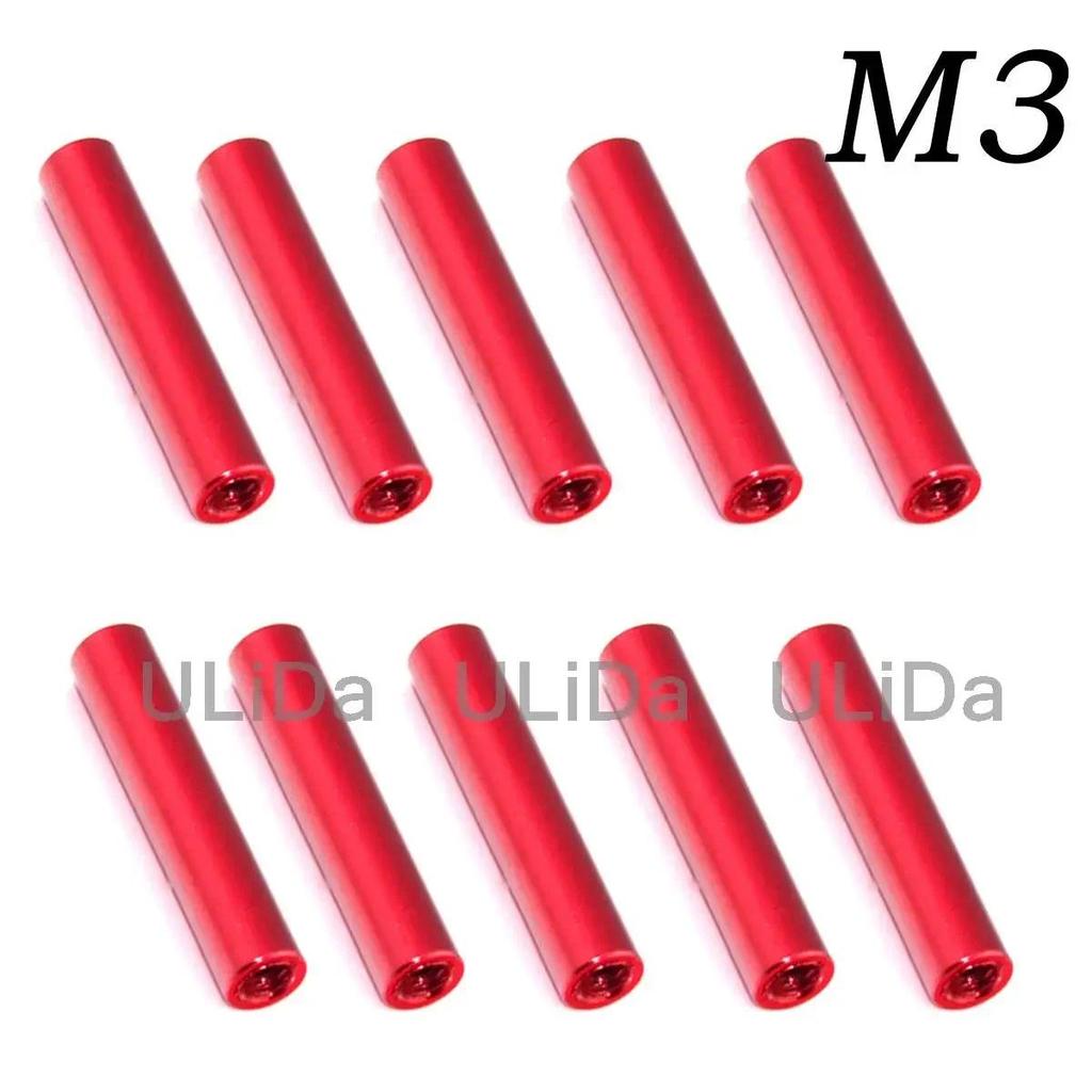 10pcs 25 30 35 40 มม.50 มม.M3 อลูมิเนียม Standoff Spacer Stud Fastener คอลัมน์สําหรับ RC FPV Quadcop