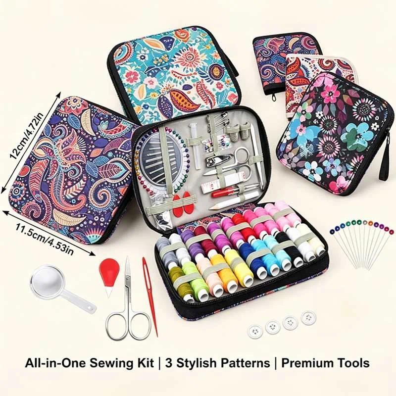 Sewing Kits DIY Multi-function Sewing Box Set for Hand Quilting Stitching Embroidery Thread Sewing S