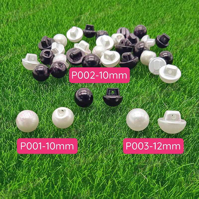 6 ชิ้น P001, P002 & P003 Pearl Buttons / Butang Baju Baus Mutiara