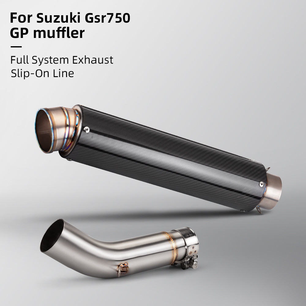 สําหรับ GSX-S 750 BK750 GSR750 GSXS750 GSX S750 2018 2020 2021 2020 2022 รถจักรยานยนต์ท่อไอเสียกลาง 