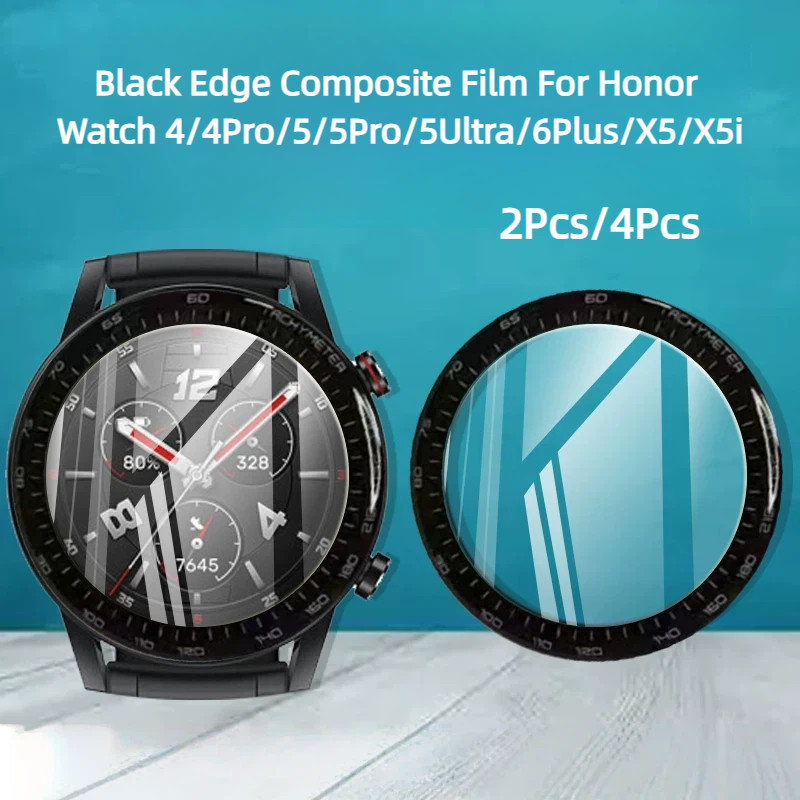 ฟิล์มคอมโพสิตขอบสีดําสําหรับนาฬิกา Honor 4/4Pro/5/5Pro/5Ultra/6Plus/X5/X5i