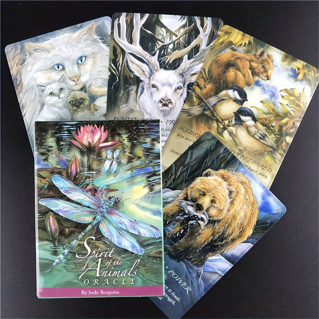 Animal Soul Oracle Card 51 ชิ้นการ์ดเกมปาร์ตี้ 10|การ์ด Oracle Soul 8 ซม. 51 รวมใหม่