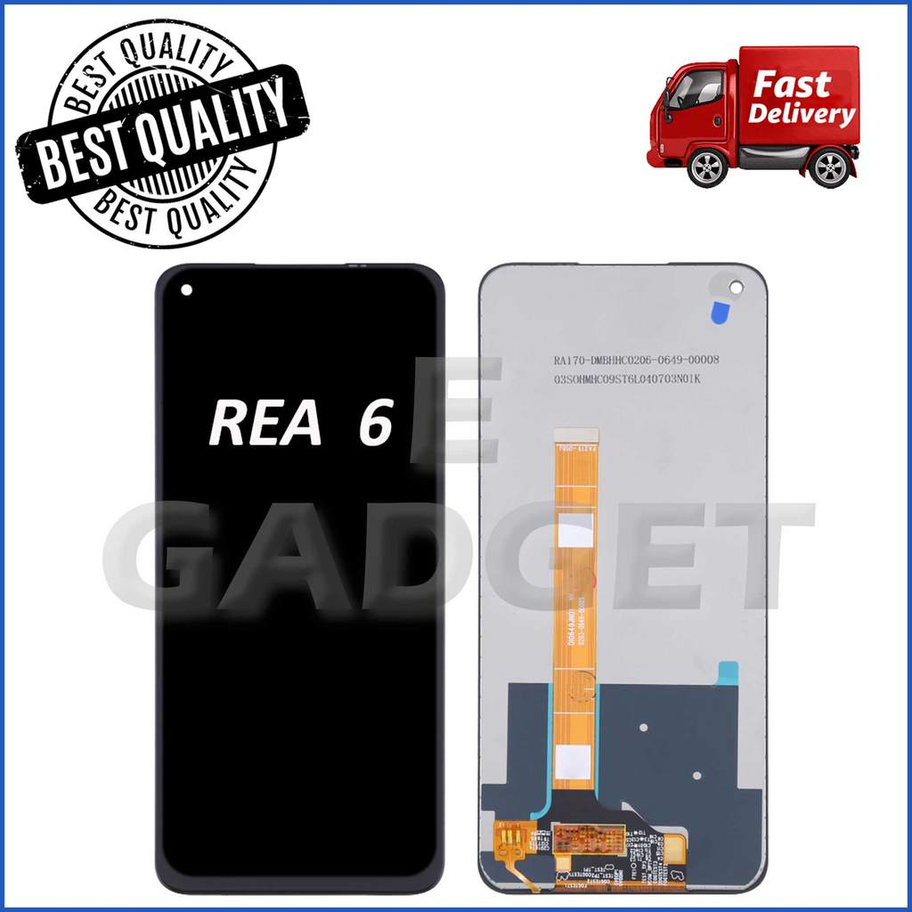 หน้าจอสัมผัส LCD DIGITIZER การขยายตัวด้วย REA 6 / REA 7 (4G) / NARZO 20 PRO