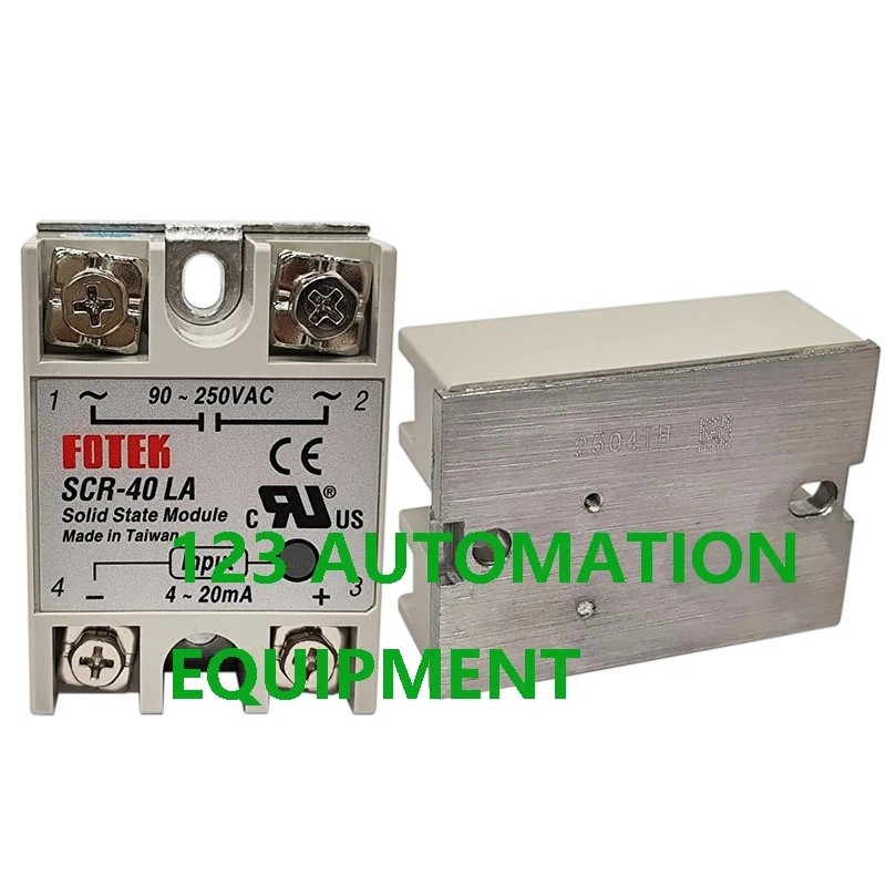 ใหม่ FOTEK SCR-25LA 40LA 50LA 75LA-H SCR-25LA 40LA 50LA 75LA Single Phase Solid State Relay SSR Smal
