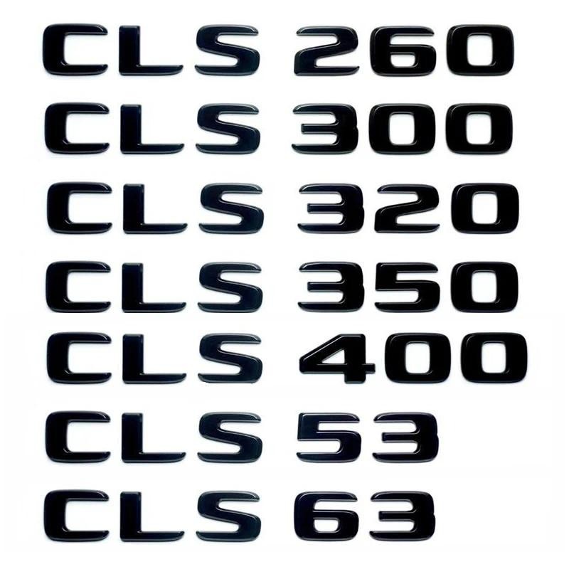 คําท้ายรถโลโก้ป้ายสติ๊กเกอร์สัญลักษณ์สําหรับMercedes Benz CLS CLS53 CLS63 CLS250 CLS300 CLS350 CLS45