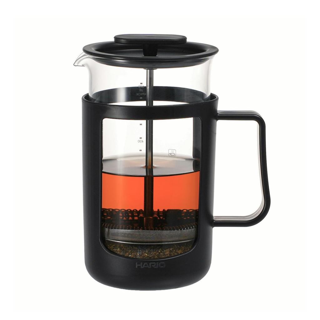 HARIO Cafe Press U Press Coffee แก้วทนความร้อน ความจุใช้งานได้จริง สีดำ CPU-4-B ส่งตรงจากญี่ป