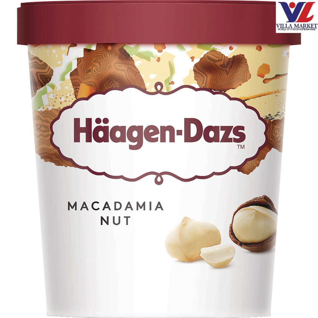 [สินค้าส่งด่วน] [9183] Haagen-Dazs Macadamia Nut 392 Ml. ฮาเก้น-ดาส รสแมคคาเดเมีย นัท