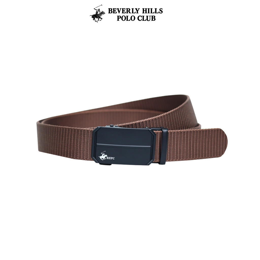 BEVERLY HILLS POLO CLUB เข็มขัดผู้ชาย / 35MM Automatic Buckle / Nylon / Black Brown Olive / BHB244N9