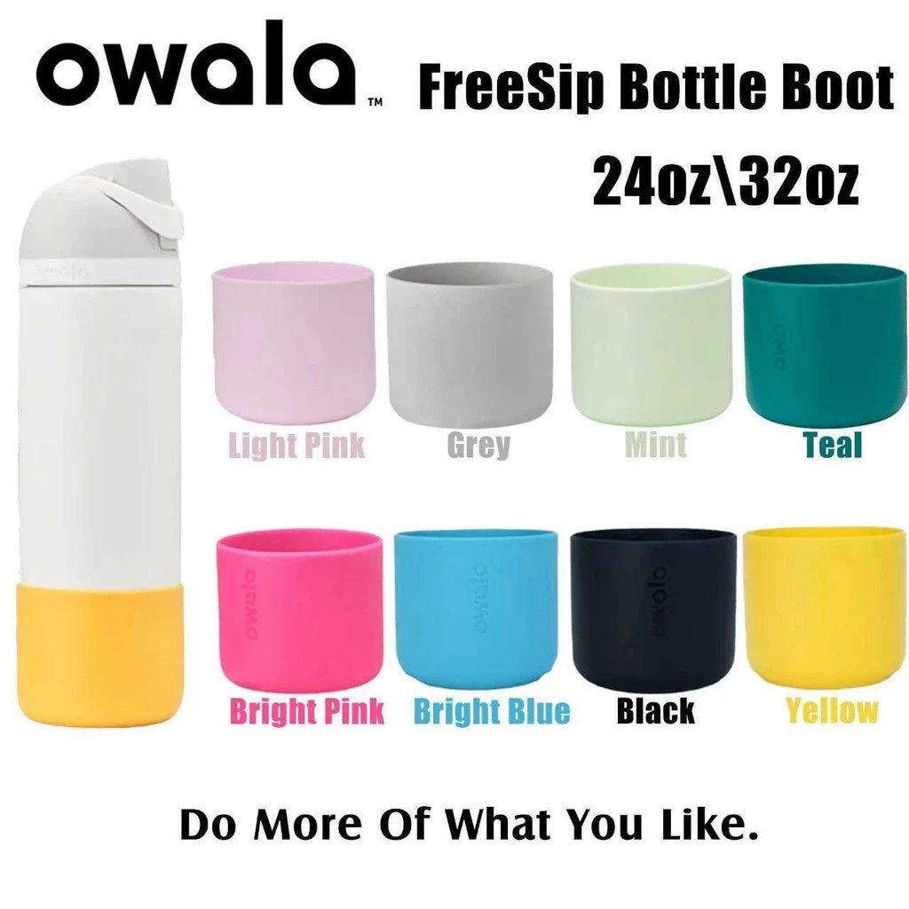 Owala บูทซิลิโคนสําหรับ FreeSip 16/24/32oz – ฝาครอบป้องกันกันกระแทก กันลื่น ป้องกันรอยขีดข่วน
