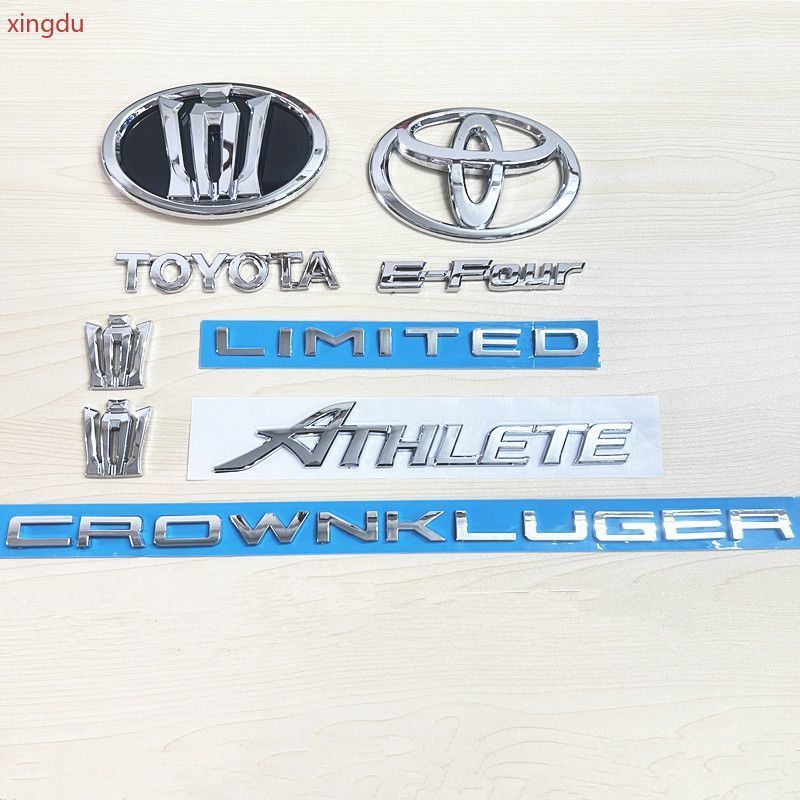โลโก้ New Crown Land Cruiser CROWNKLUGER โลโก้ภาษาอังกฤษ E-Four ATHLETE LIMITED Word โลโก้