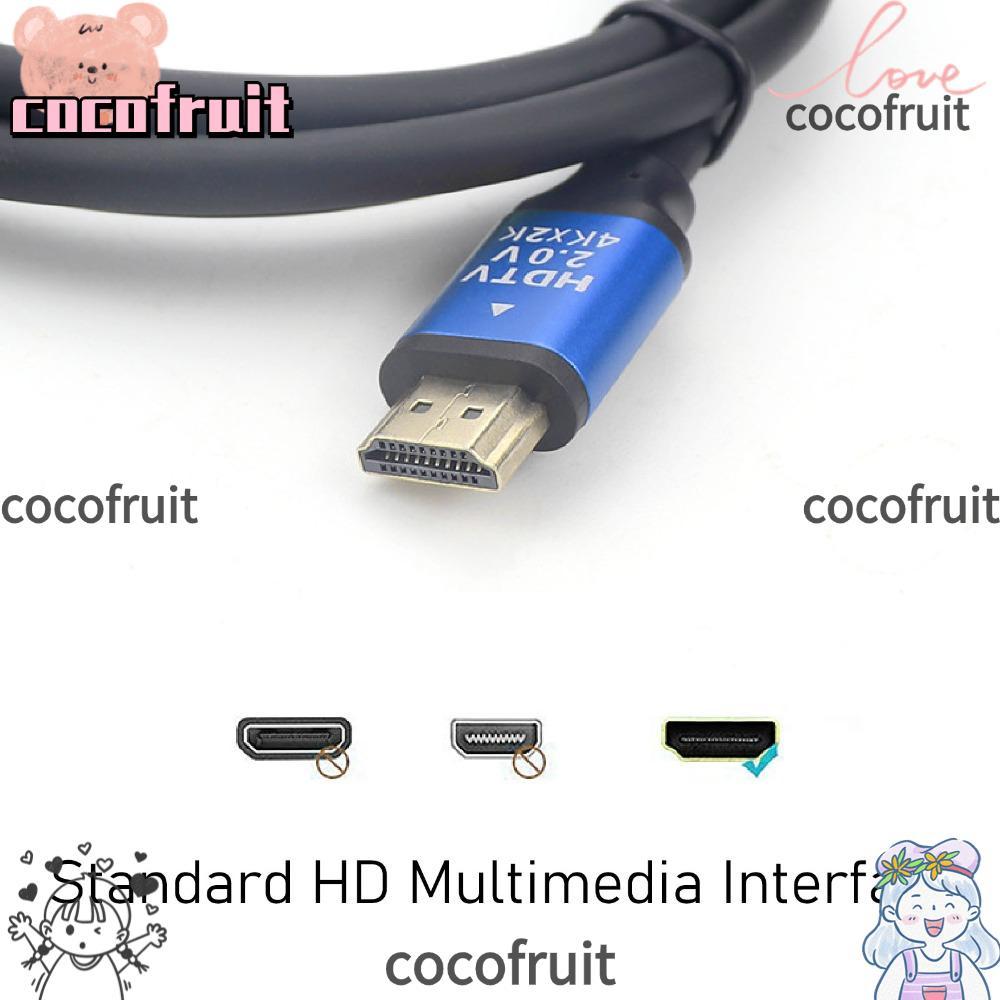 COCOFRUIT HD อินเทอร์เฟซมัลติมีเดีย 2.0 สาย, 4Kx2K HDTV 2.0V Ethernet 4K Ultra HD สาย Plug and Play 